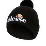 elegante gorro velly con pompón negro accesorios Ellesse morado oscuro PZZNT522
