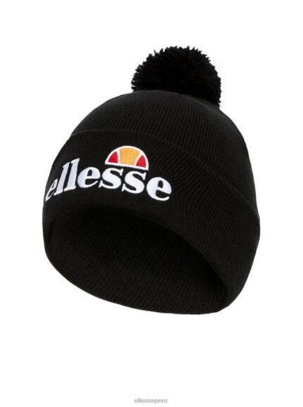elegante gorro velly con pompón negro accesorios Ellesse morado oscuro PZZNT522