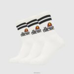 elegante paquete de 3 calcetines tipo pulóver accesorios Ellesse blanco PZZNT489