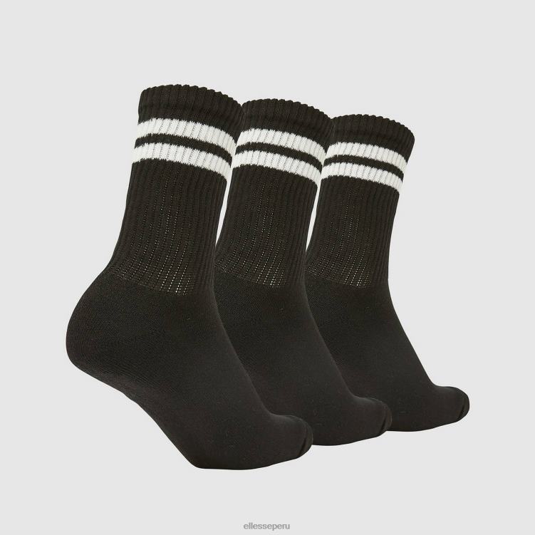 elegante paquete de 3 calcetines tipo pulóver accesorios Ellesse negro PZZNT488 - Image 2