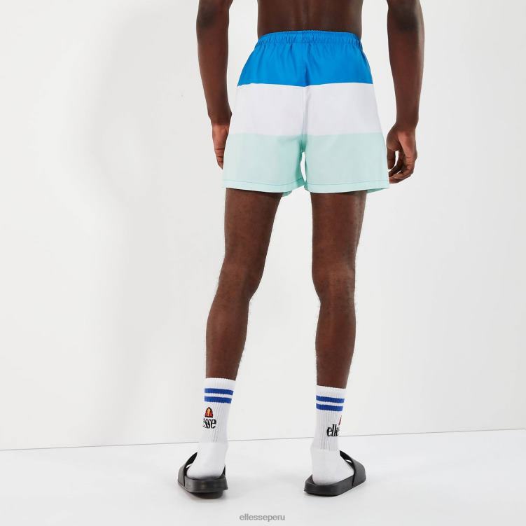hombres bañador corto vespore ropa Ellesse azul/azul claro/blanco roto PZZNT457 - Image 5