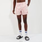 hombres bañador hollin ropa Ellesse Rosa claro PZZNT443 - Image 2