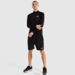 hombres bovaro 1/2 cremallera superior ropa Ellesse negro PZZNT330