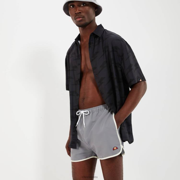 hombres cabañas nadar corto ropa Ellesse gris PZZNT452 - Image 2