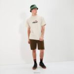hombres camiseta aestas ropa Ellesse beige PZZNT346 - Image 2
