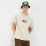 hombres camiseta aestas ropa Ellesse beige PZZNT346