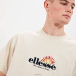 hombres camiseta aestas ropa Ellesse beige PZZNT346 - Image 3