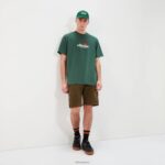 hombres camiseta aestas ropa Ellesse verde oscuro PZZNT347 - Image 2