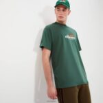 hombres camiseta aestas ropa Ellesse verde oscuro PZZNT347