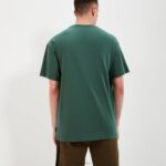 hombres camiseta aestas ropa Ellesse verde oscuro PZZNT347 - Image 5