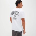 hombres camiseta blanca ropa Ellesse blanco PZZNT335 - Image 5