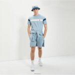 hombres camiseta caserio ropa Ellesse azul claro PZZNT355 - Image 2