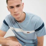 hombres camiseta caserio ropa Ellesse azul claro PZZNT355 - Image 5