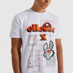 hombres camiseta cibernética inadaptados ropa Ellesse blanco PZZNT480 - Image 4