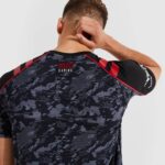 hombres camiseta con falla ropa Ellesse negro PZZNT482 - Image 5