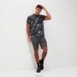 hombres camiseta cristia ropa Ellesse negro PZZNT340 - Image 2