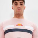 hombres camiseta de abril ropa Ellesse Rosa claro PZZNT370 - Image 3