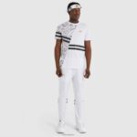 hombres camiseta de dígitos ropa Ellesse blanco PZZNT485 - Image 2