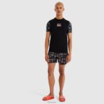 hombres camiseta hirona ropa Ellesse negro PZZNT475 - Image 2