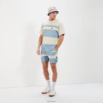 hombres camiseta junos ropa Ellesse beige/azul PZZNT345 - Image 2