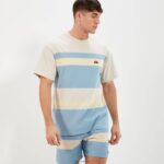 hombres camiseta junos ropa Ellesse beige/azul PZZNT345 - Image 3