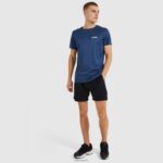 hombres camiseta malbe ropa Ellesse marga azul marino PZZNT407 - Image 2