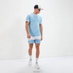 hombres camiseta meduno ropa Ellesse azul claro PZZNT402 - Image 5