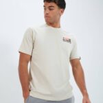 hombres camiseta mestière ropa Ellesse beige PZZNT396 - Image 3