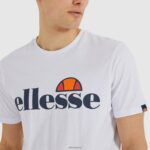 hombres camiseta sl prado ropa Ellesse blanco PZZNT368 - Image 4