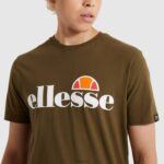 hombres camiseta sl prado ropa Ellesse caqui PZZNT366 - Image 8