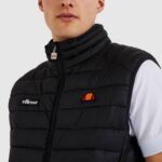 hombres chaleco bardy ropa Ellesse negro PZZNT281 - Image 2