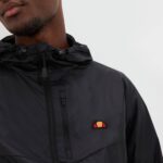 hombres chaqueta acea ropa Ellesse negro PZZNT277 - Image 4