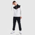 hombres chaqueta bassoni ropa Ellesse blanco PZZNT469 - Image 2