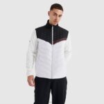 hombres chaqueta bassoni ropa Ellesse blanco PZZNT469