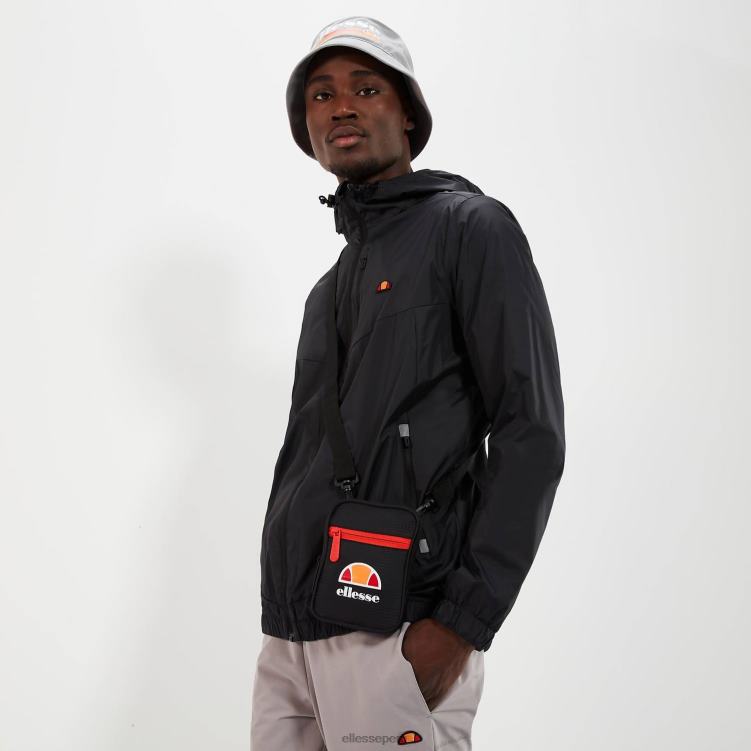 hombres chaqueta con cremallera completa fracción 2 ropa Ellesse negro PZZNT275 - Image 2