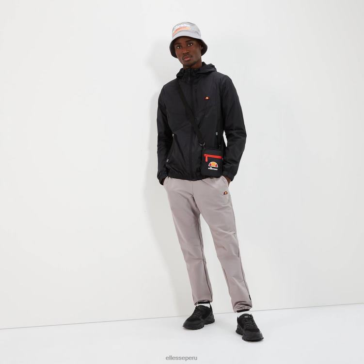 hombres chaqueta con cremallera completa fracción 2 ropa Ellesse negro PZZNT275 - Image 1
