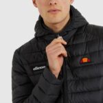 hombres chaqueta lombardia ropa Ellesse negro PZZNT274 - Image 4