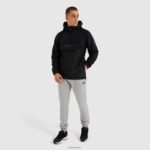hombres chaqueta mont nero oh ropa Ellesse negro PZZNT289 - Image 2