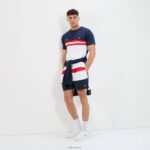 hombres cielo nadar corto ropa Ellesse rojo/azul marino/blanco PZZNT458