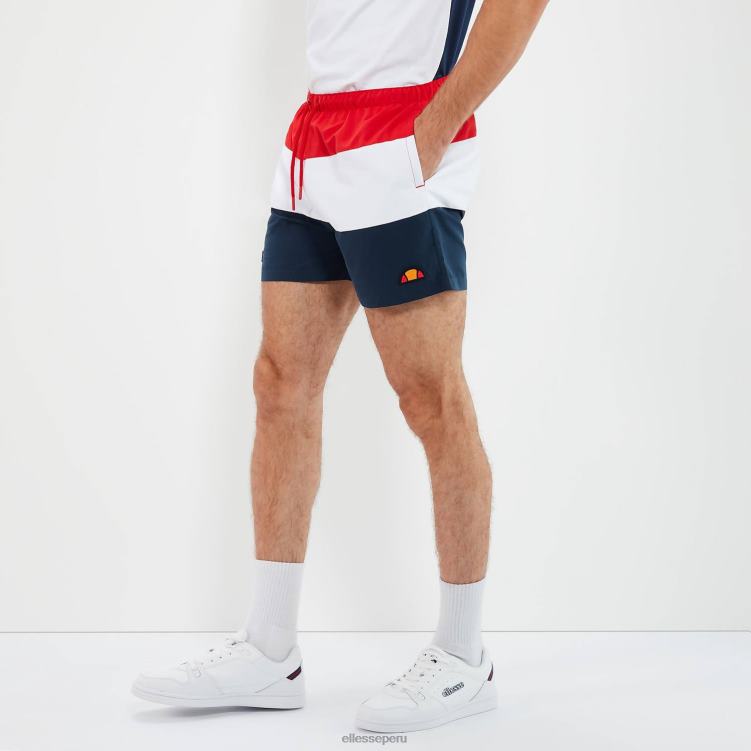 hombres cielo nadar corto ropa Ellesse rojo/azul marino/blanco PZZNT458 - Image 4
