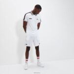 hombres constante corto ropa Ellesse blanco PZZNT423 - Image 5