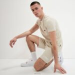 hombres longano corto ropa Ellesse beige PZZNT433