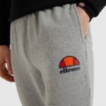 hombres pantalón jogger overvest ropa Ellesse marga gris PZZNT413 - Image 4