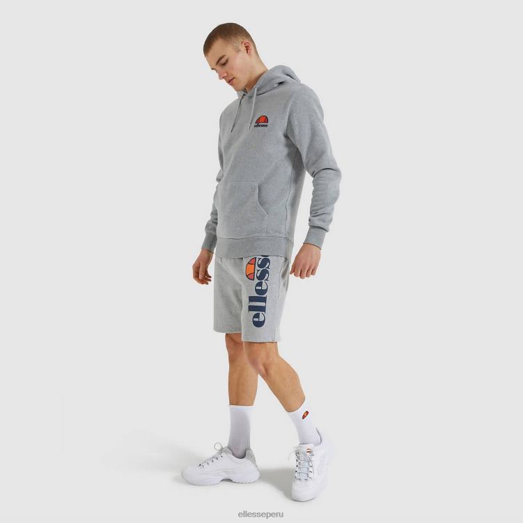 hombres pantalones cortos de lana bossini ropa Ellesse marga gris PZZNT424 - Image 2