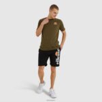 hombres pantalones cortos de lana bossini ropa Ellesse negro PZZNT425 - Image 2