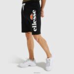 hombres pantalones cortos de lana bossini ropa Ellesse negro PZZNT425