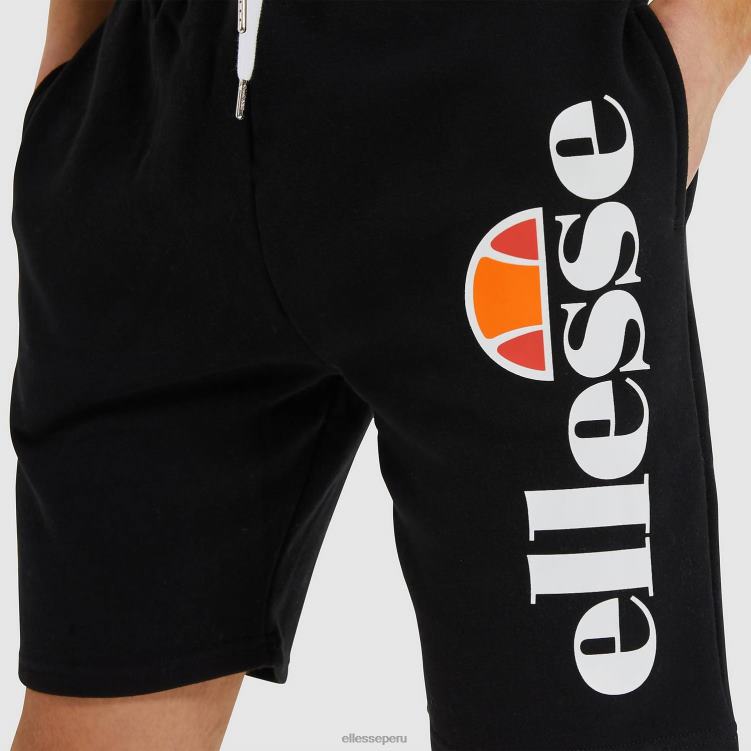 hombres pantalones cortos de lana bossini ropa Ellesse negro PZZNT425 - Image 4