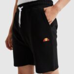 hombres pantalones cortos de lana noli negro ropa Ellesse antracita PZZNT420 - Image 8