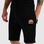 hombres pantalones cortos kraviz ropa Ellesse negro PZZNT439 - Image 4