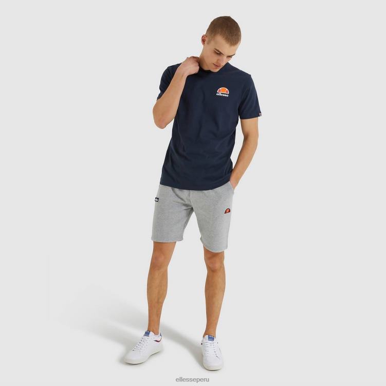 hombres pantalones cortos polares noli jaspeado ropa Ellesse gris PZZNT419 - Image 2